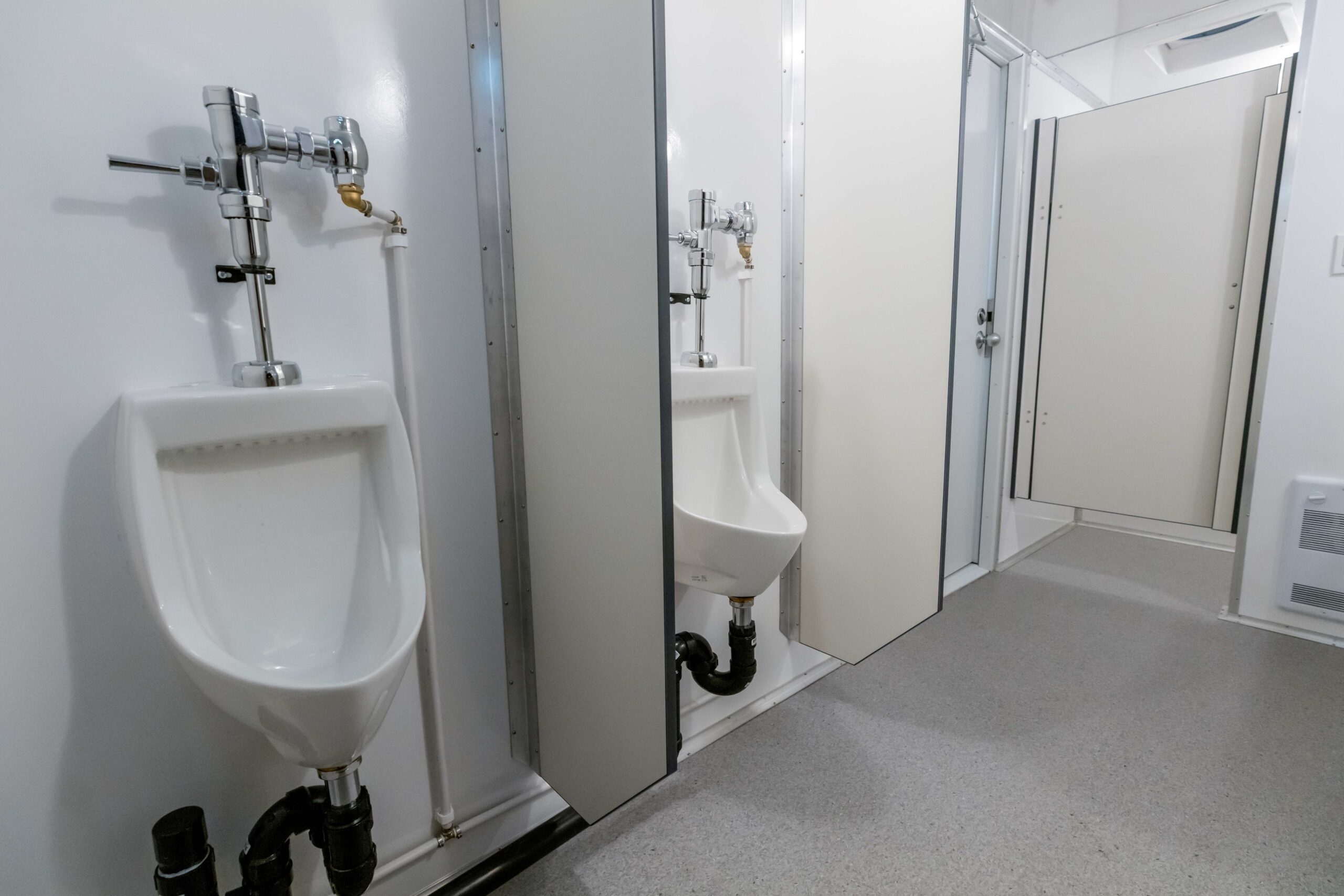 A restroom built by our portable restroom manufacturer.